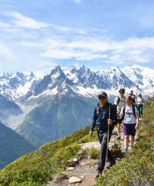 hiking guided in mountain