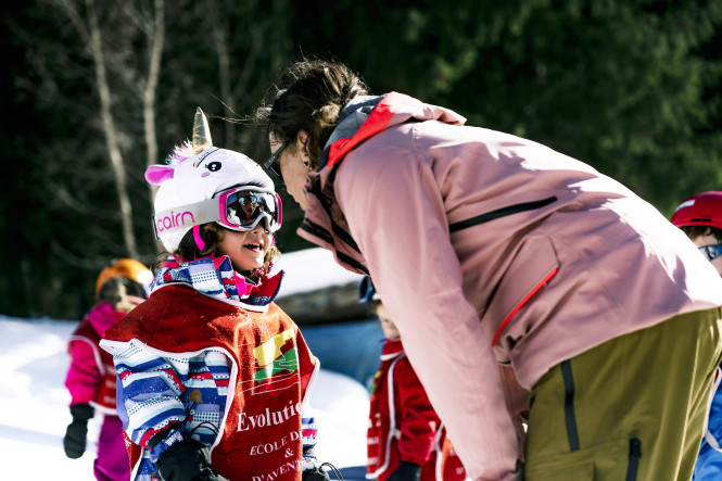 Book your children ski lessons with Evolution 2 Chamonix