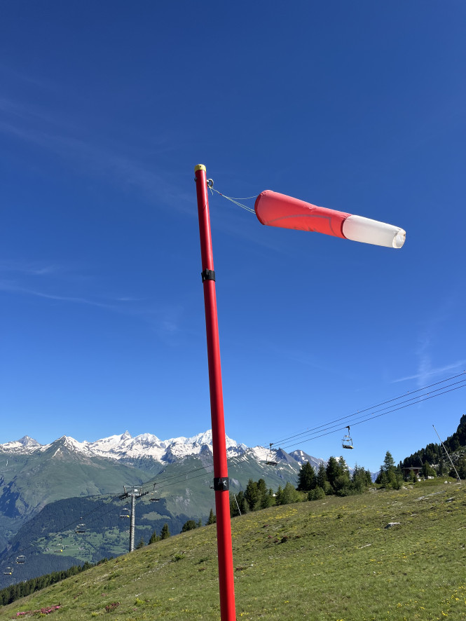 Paragliding flights at La Rosière