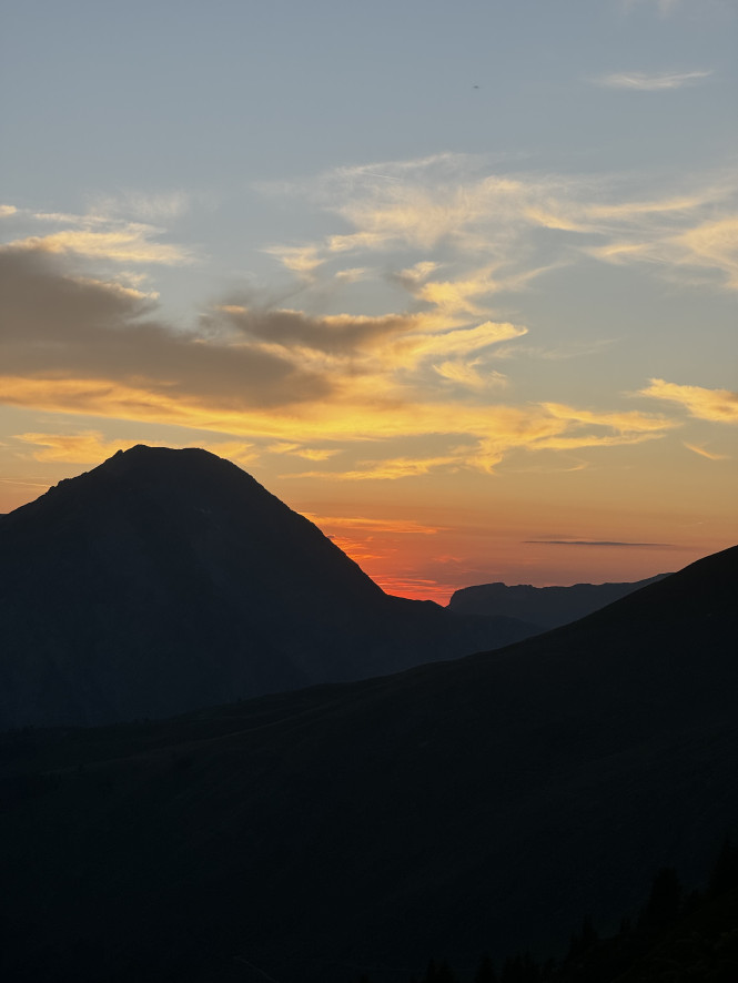 Coucher de soleil La Rosière