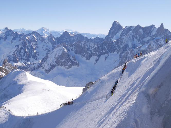 Photo de la Vallée Blanche à Chamonix, activité Evolution 2