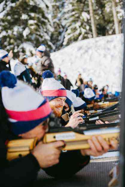 Challenge sportif biathlon