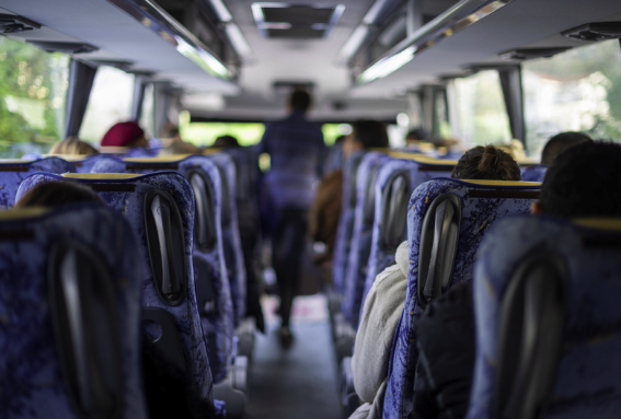 Evolution 2 bus departure - La Rosière