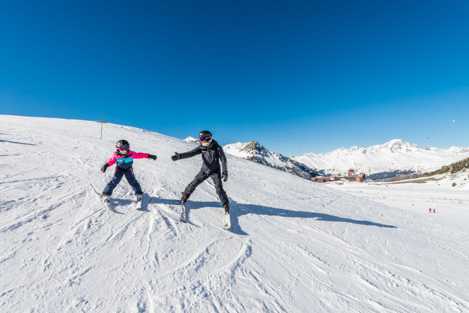 Private ski lessons for children at Les Arcs with Evolution 2.