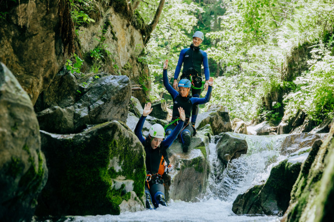 Canyoning dans les Alpes