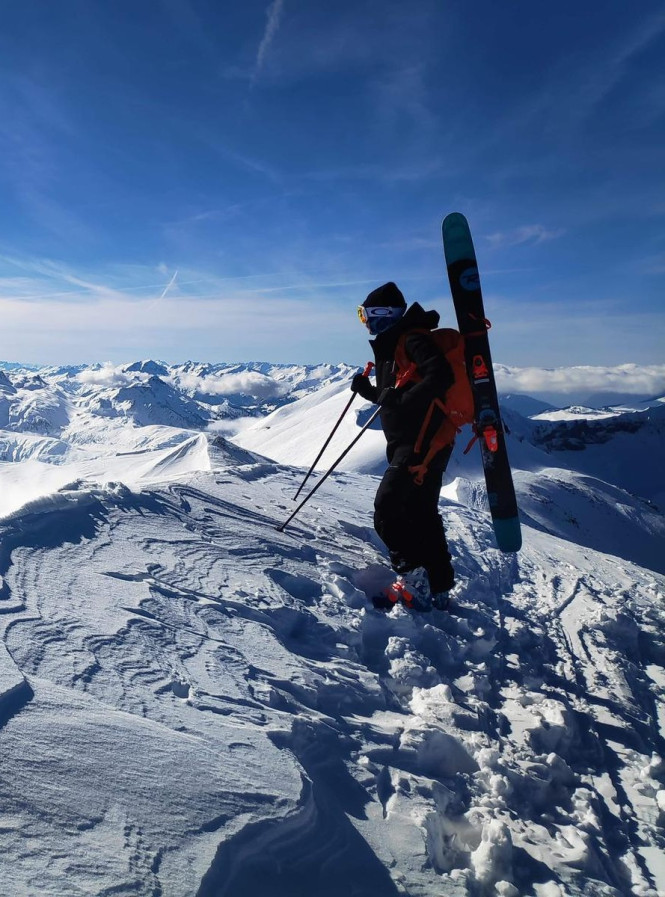 Moniteur de ski hors piste