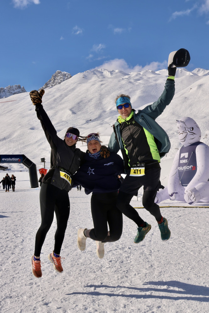 Participante du trail du lac gelé de Tignes by Evolution 2 en 2025