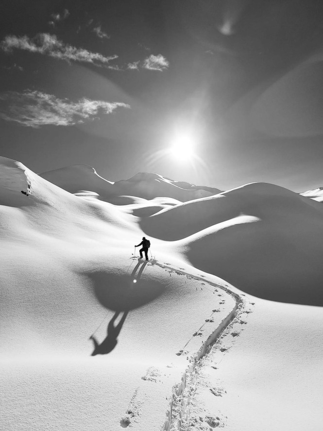 Randonnée à ski avec un guide