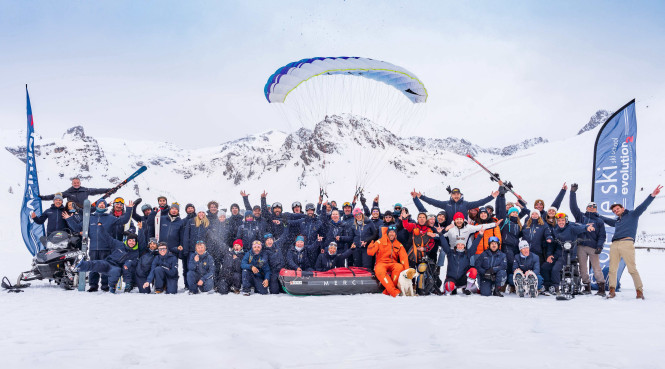 L'équipe Evolution 2 Tignes