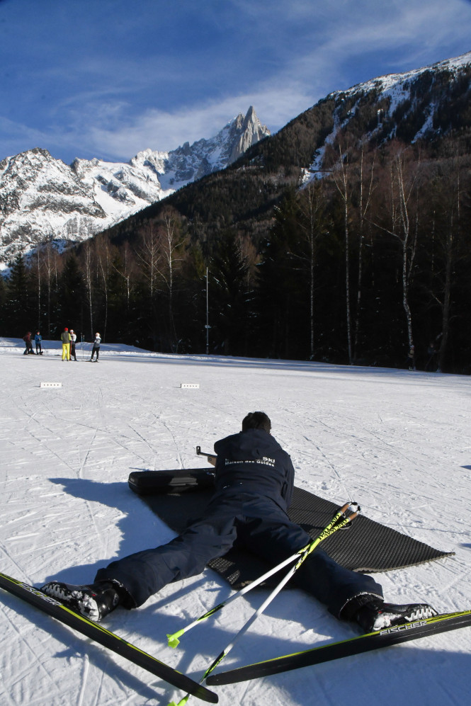 Biathlon and Cross-Country Skiing Introduction with Evolution 2 in Chamonix