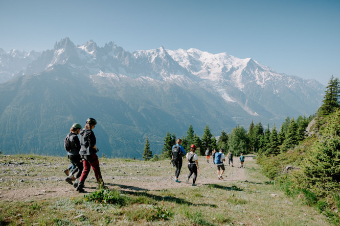 Petite randonnée avant la via ferrata de Chamonix avec Evolution 2