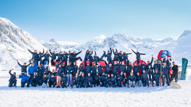 L'équipe Evolution 2 Tignes