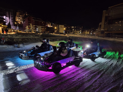 Team Building Givré : Drifts et Adrénaline en E-Buggy de Nuit à Tignes Val Claret ⚡️🌙