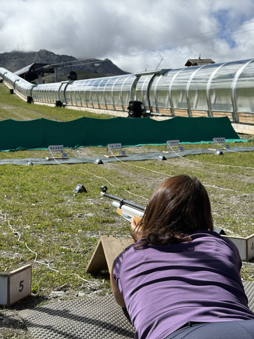 Biathlon Team Building at the Refuge de Solaise