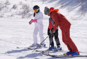 Private ski lessons - on piste