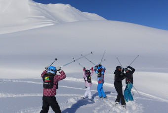 Kids ski group lessons / Advanced