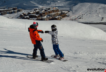 Snowboarding course for beginners Tignes