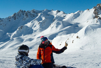 Intermediate snowboard course Val d'Isère