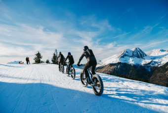 E-bike, snow, evolution2megève, private lesson