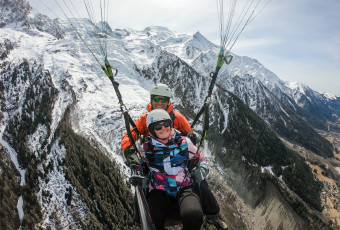 Winter Paragliding