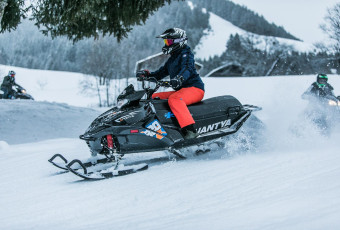 motoneige, électrique, sensation, snowmobile