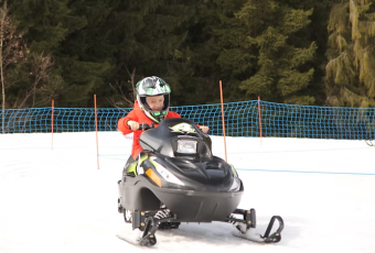 Motoneige adulte et enfant