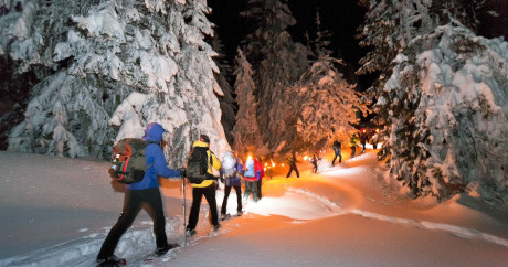 relais des communailles saint-gervais snowshoeing