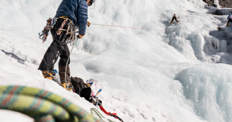 Cascade de glace avec Evolution 2