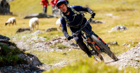 Downhill mountain biking