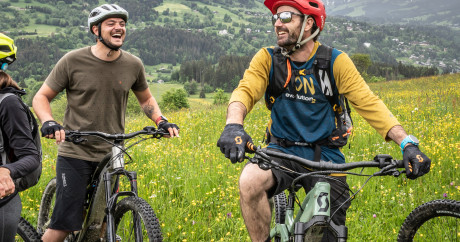 VTT, nature, Megève, collective, group