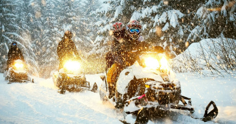 motoneige, électrique, sensation, snowmobile