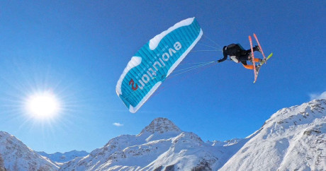 Speedriding with Evolution 2 Val d’Isère.