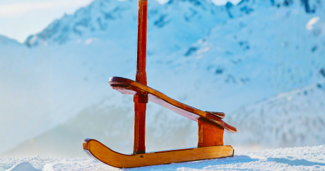 Evolution 2 Tignes group in paret.