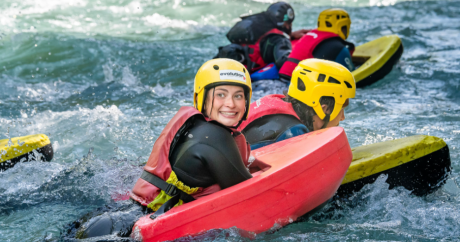 Hydrospeed trip on the Isère, near Bourg-Saint-Maurice