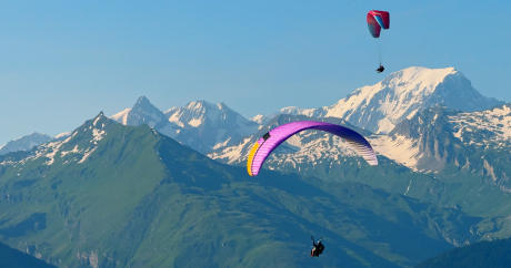 Vol en parapente au-dessus de Bourg-Saint-Maurice et Les Arcs