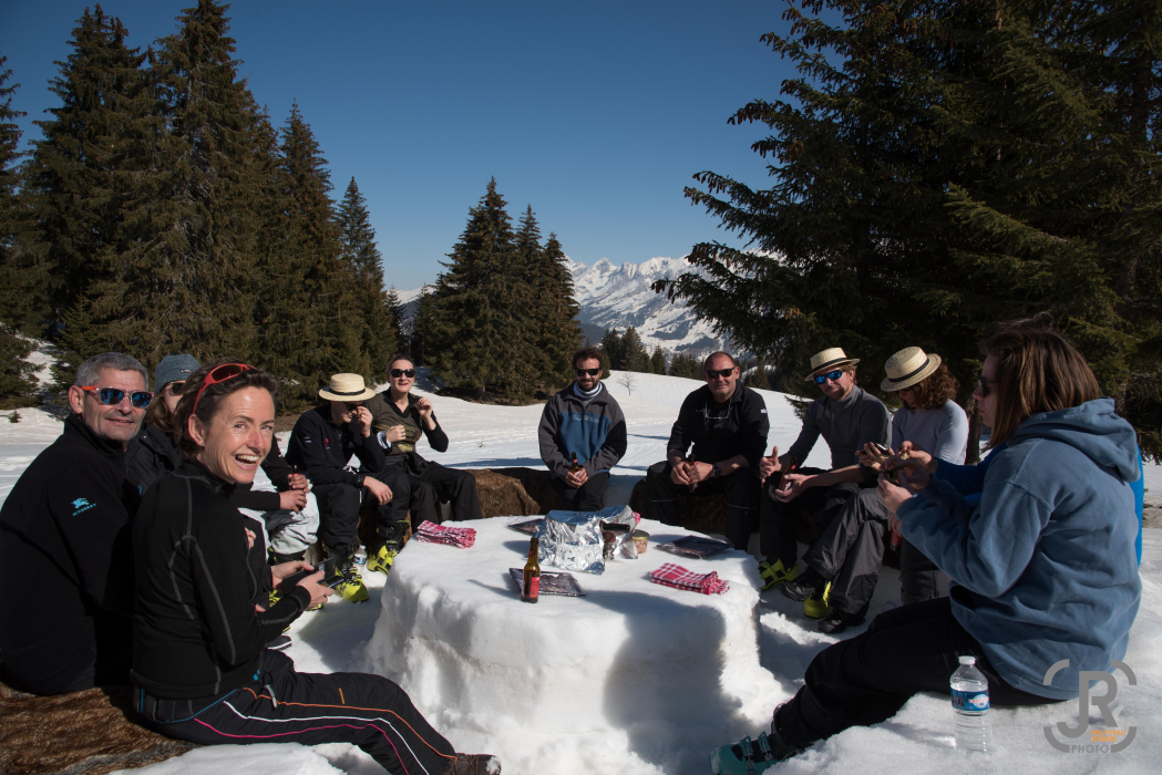 Sortie ski de randonnée avec apéro